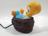 1996 Warner Bros. Looney Tunes Westclox Tweety Bird Cartoon Character In Bath Tub Alarm Clock Collectible
