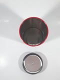 2012 Coca Cola Coke Ice Cold Embossed Tin Metal 9" Tall Straw Dispenser Holder