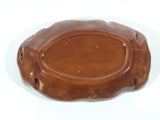 Vintage Brown Baked Potato Shaped Large 11 1/4" Ceramic Lidded Serving Dish