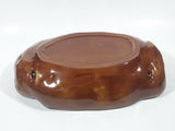Vintage Brown Baked Potato Shaped Large 11 1/4" Ceramic Lidded Serving Dish