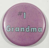 #1 Grandma Purple 1 3/4" Round Button Pin