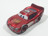 Disney Pixar Cars Lightning McQueen #95 Metallic Red Die Cast Toy Race Car Vehicle