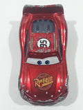 Disney Pixar Cars Lightning McQueen #95 Metallic Red Die Cast Toy Race Car Vehicle