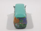 Disney Pixar Cars VW Bus Fillmore Volkswagen AG Groovy Love Flower Power Van Green Die Cast Toy Car Vehicle