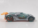 2013 Hot Wheels Road Rockets Impavido 1 Silver Die Cast Toy Car Vehicle