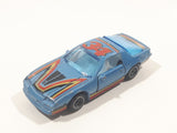 1982 Kidco Lock-Ups Chevrolet Camaro Z-28 Blue Die Cast Toy Car Vehicle with Opening Doors