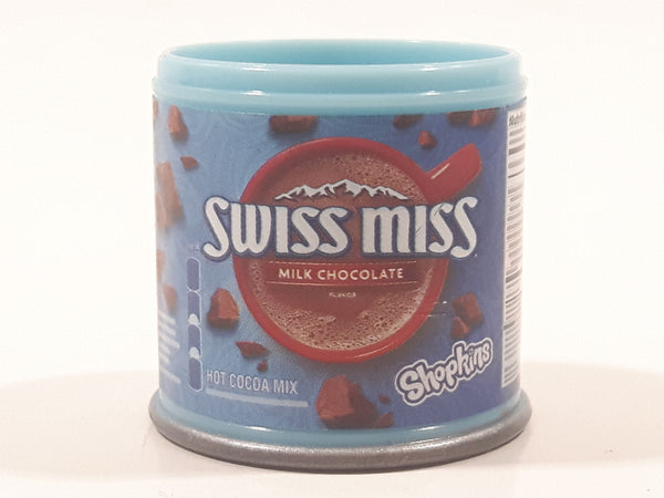 Shopkins Real Littles Season 12 Miss Swiss Hot Chocolate Miniature Blue 1 1/8" Tall Plastic Toy Food Can