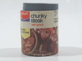 Vintage SMART Chunky Steak With Gravy Miniature 1 1/2" Tall Plastic Toy Food Can