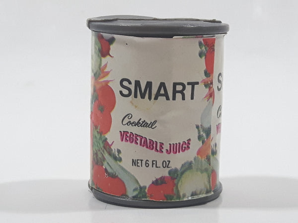 Vintage SMART Cocktail Vegetable Juice Miniature 1 1/2" Tall Plastic Toy Food Can