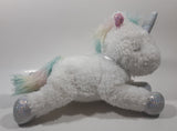 Anko White Unicorn 11" Long Stuffed Animal Toy Plush