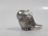 Silver Look Metal Song Bird 2" Tall Hanging Ornament