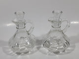 Oil and Vinegar Glass Cruet Bottle Set