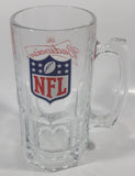 NFL Football Budweiser 8" Tall Heavy Glass Beer Mug