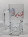 NFL Football Budweiser 8" Tall Heavy Glass Beer Mug