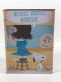 Hallmark Peanuts Open For Business Charlie Brown Lucy Snoopy Woodstock 6" Tall Tin Metal Coin Bank