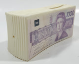 Rare Hard to find $1000 Canadian Dollar Paper Bill Stack Plastic Coin Bank
