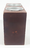 Vintage Trees of Mystery His Hers Wood Double Coin Bank