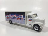 1993 Road Champs Pepsi Diet Pepsi Delivery Truck White Die Cast Toy Car Vehicle with Opening Rear Side Doors
