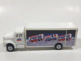 1993 Road Champs Pepsi Diet Pepsi Delivery Truck White Die Cast Toy Car Vehicle with Opening Rear Side Doors