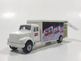1993 Road Champs Pepsi Diet Pepsi Delivery Truck White Die Cast Toy Car Vehicle with Opening Rear Side Doors