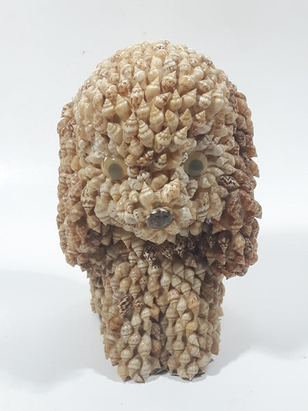 Vintage Seashell Covered Poodle Ornament 5 1/2" Tall