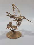 Mascot Int Crystal Delight 24K Gold Plated Austrian Crystal Hummingbirds and Flower Metal Ornament