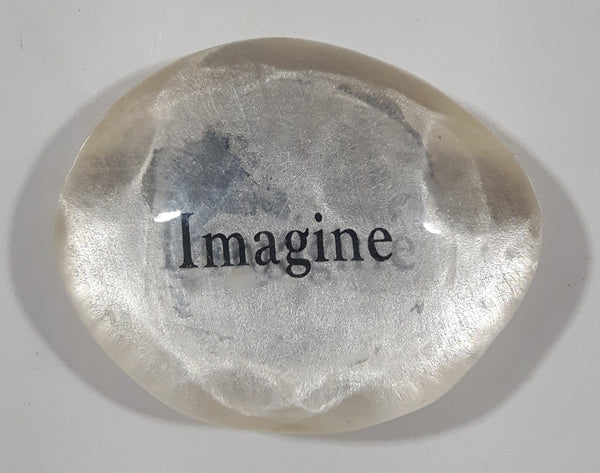 Imagine Clear Resin Fridge Magnet