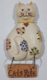 Cats Rule 1 1/2" x 3" Resin Fridge Magnet