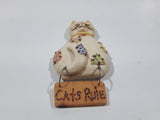 Cats Rule 1 1/2" x 3" Resin Fridge Magnet