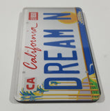 California DREAM N Vehicle License Plate Tag 1 3/4" x 3 3/8" Fridge Magnet