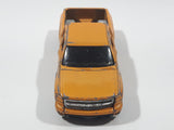 2013 Hot Wheels HW Showroom: HW Hot Trucks Chevy Silverado Metalflake Gold Yellow Die Cast Toy Car Vehicle