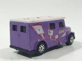 2002 Maisto Marvel Gambit Armored Van Truck Purple with White Roof Die Cast Toy Car Vehicle