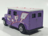 2002 Maisto Marvel Gambit Armored Van Truck Purple with White Roof Die Cast Toy Car Vehicle
