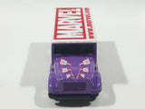 2002 Maisto Marvel Gambit Armored Van Truck Purple with White Roof Die Cast Toy Car Vehicle