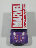 2002 Maisto Marvel Gambit Armored Van Truck Purple with White Roof Die Cast Toy Car Vehicle