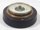 Vintage 5" Diameter Wooden Cased Weather Barometer Made in Western Germany