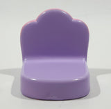 Small Light Purple and Pink 1" Tall Plastic Toy Chair Doll House Furniture