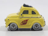 Disney Pixar Cars Fiat 500 Luigi Yellow Die Cast Toy Car Vehicle W2097