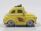 Disney Pixar Cars Fiat 500 Luigi Yellow Die Cast Toy Car Vehicle W2097