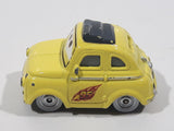 Disney Pixar Cars Fiat 500 Luigi Yellow Die Cast Toy Car Vehicle W2097