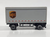 UPS Semi Trailer Tandem Pup Grey Die Cast Toy Car Vehicle No Hitch