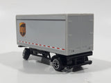 UPS Semi Trailer Tandem Pup Grey Die Cast Toy Car Vehicle No Hitch