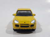 RealToy Porsche Cayenne Turbo Yellow 1:61 Scale Die Cast Toy Car Vehicle