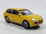RealToy Porsche Cayenne Turbo Yellow 1:61 Scale Die Cast Toy Car Vehicle