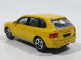 RealToy Porsche Cayenne Turbo Yellow 1:61 Scale Die Cast Toy Car Vehicle