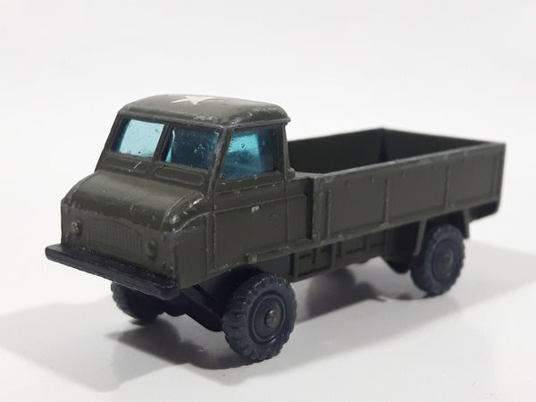 Vintage 1960s Husky Forward Control Land Rover Truck Army Green Die Cast Toy Car Vehicle Made in Gt. Britain