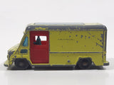 Vintage 1960s Husky Commer 'Walk-Thru' Van Lime Green Die Cast Toy Car Vehicle with Sliding Doors Made in Gt. Britain