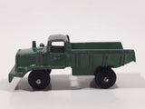 Vintage Marx Dump Truck Army Green 2 1/4" Die Cast Toy Car Vehicle Made in Hong Kong