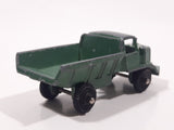 Vintage Marx Dump Truck Army Green 2 1/4" Die Cast Toy Car Vehicle Made in Hong Kong