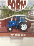 2018 Greenlight Collectibles Limited Edition Down On The Farm 1984 Ford 5610 Farm Tractor Blue Die Cast Toy Vehicle New in Package